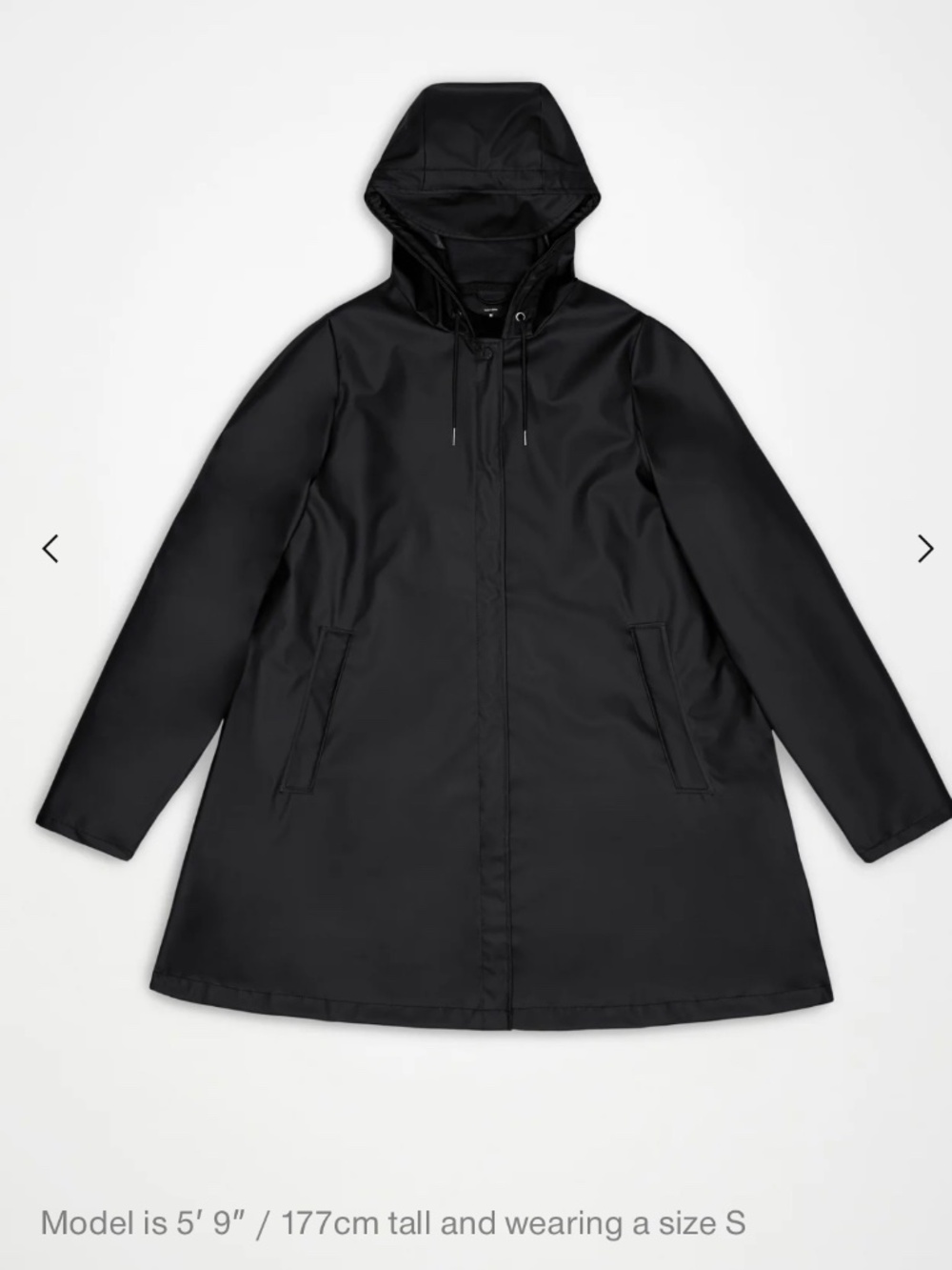 Rains Women’s A-line rain jacket (medium, NWOT)